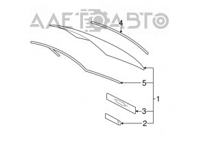 Стекло заднее Lexus IS250 IS350 06-13