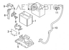 Palet pentru baterie Nissan Versa Note 13-19