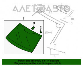 Geam spate Subaru Legacy 15-19