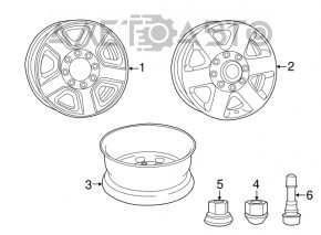 Piuliță roată d22 M14x1.5 Dodge Charger 11-20 sub jantă