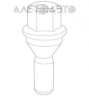 Roată filetată d21 M12x1.25 Jeep Cherokee KL 14- tip 1