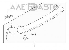 Spoilerul portbagajului Mitsubishi Outlander Sport ASX 10-