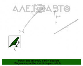 Colțul ușii din fața stângă Subaru XV Crosstrek 13-17, nou, original OEM