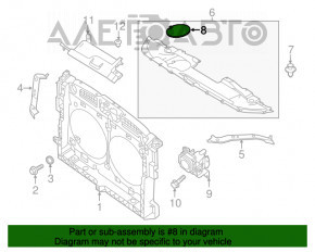 Лючок накладки телевизора Infiniti JX35 QX60 13- OEM