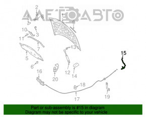 Bucla capotei stânga Infiniti FX35 FX45 03-08