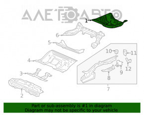 Корыто багажника Honda Civic X FC 16-21 4d