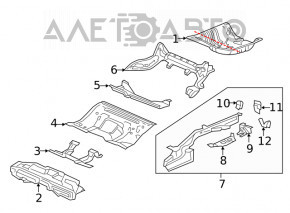 Корыто багажника Honda Civic X FC 16-21 4d