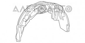 Подкрылок задний правый Lexus RX350 RX450h 10-15