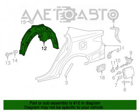 Aripa spate dreapta Lexus ES300h ES350 13-18