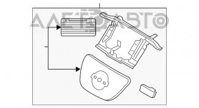 Передняя крышка зарядного порта нос Nissan Leaf 11-12