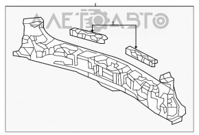 Panoul din spate al Acura MDX 14-16