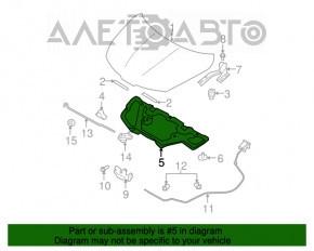 Izolarea capotei Nissan Versa 1.8 10-12