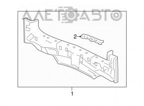 Panoul din spate al modelului Honda CRV 12-14, pe caroserie, culoare albastru BG62M.