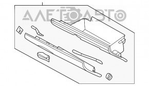 Перчаточный ящик, бардачок Subaru Forester 19- SK черный