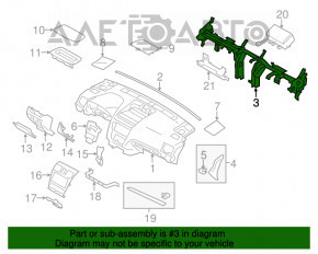 Труба подторпедная усиление Subaru XV Crosstrek 13-17