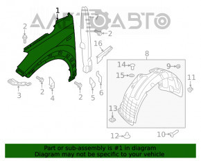 Aripa față stânga Hyundai Tucson 16-20