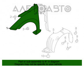 Aripa față stânga Hyundai Elantra UD 11-16 nouă originală OEM