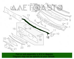 Suport stergator metalic Nissan Versa Note 13-19