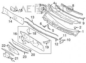 Suport stergator metalic Nissan Versa Note 13-19