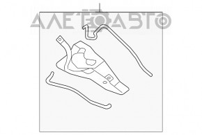 Поддон решетки дворника правый Nissan Altima 13-18