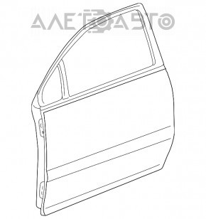 Ușa goală din față dreapta pentru Lexus RX300 98-03, de culoare aurie, cu mâner, vopsită.