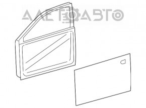 Дверь голая передняя левая Lexus ES300h ES350 13-18