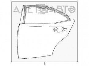 Дверь голая задняя левая Lexus IS 14-20