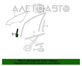 Geam ghidaj ușă față dreapta Lexus ES300h ES350 13-18 față