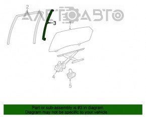 Geam ghidaj ușă spate dreapta Toyota Avalon 13-18