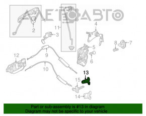 Петля двери верхняя передняя левая Honda HR-V 16-22