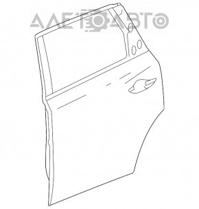 Дверь голая задняя правая Acura MDX 14-20
