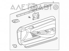 Capacul usii, cartela frontala stanga bej pentru Toyota Solara 04-08.