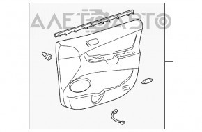 Capacul ușii, cartela frontală stânga Toyota Sienna 04-10