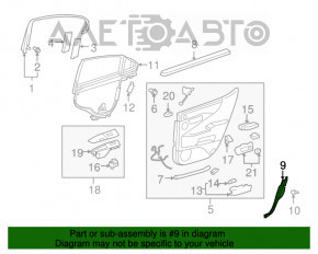 Capac usa interioara spate dreapta Lexus LS460 LS600h 07-12 bej