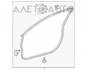 Уплотнитель двери передней левой Toyota Camry v70 18-