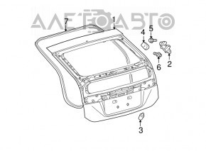 Garnitura ușii portbagajului Toyota Prius 30 10-15