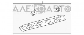 Capacul portbagajului superior al usii Toyota Sienna 11-20 bej