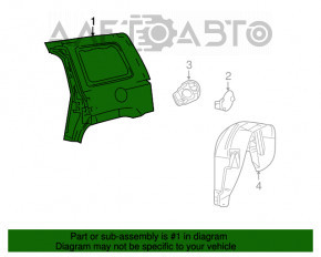 Aripa spate stânga Jeep Patriot 11-17