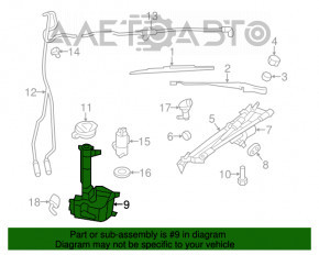 Бачок омывателя Chrysler 200 11-14 новый OEM оригинал