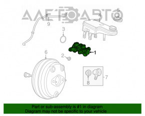 Cilindrul principal de frână cu rezervorul Dodge Journey 11-