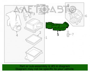 Tubul de aer Dodge Journey 11- 3.6