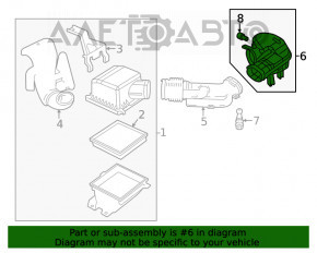 Rezonatorul filtrului de aer pentru Dodge Journey 11- 3.6