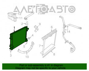 Radiator de răcire apă Dodge Challenger 09-