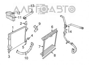 Radiator de răcire apă Dodge Challenger 09-