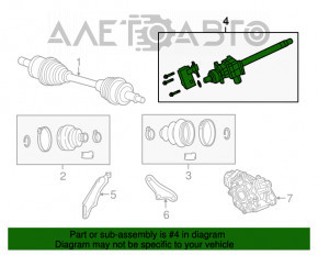 Ax intermediar frontal dreapta Chrysler 300 11- 3.6 AWD