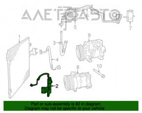 Трубка кондиционера на радиатор с осушителем Dodge Journey 11- 2.4