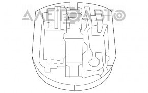 Spumă de polistiren sub instrumentul Jeep Grand Cherokee WK2 11-21