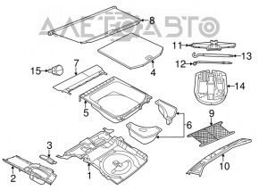 Пенопласт под инструмент Jeep Grand Cherokee WK2 11-21