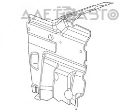 Protecția arcului lateral stânga pentru Dodge Challenger 09-