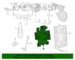 Suportul blocului ECU al calculatorului motorului Jeep Grand Cherokee WK2 14-15 3.6